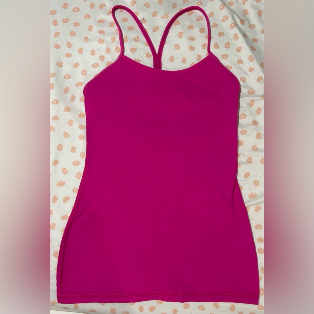 Lululemon pink size 4 power Y athletic tank